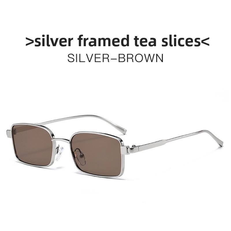 Vintageinspired Metal Frame Sun Glasses With Tinted Lenses Uv400 For Travel And Parties