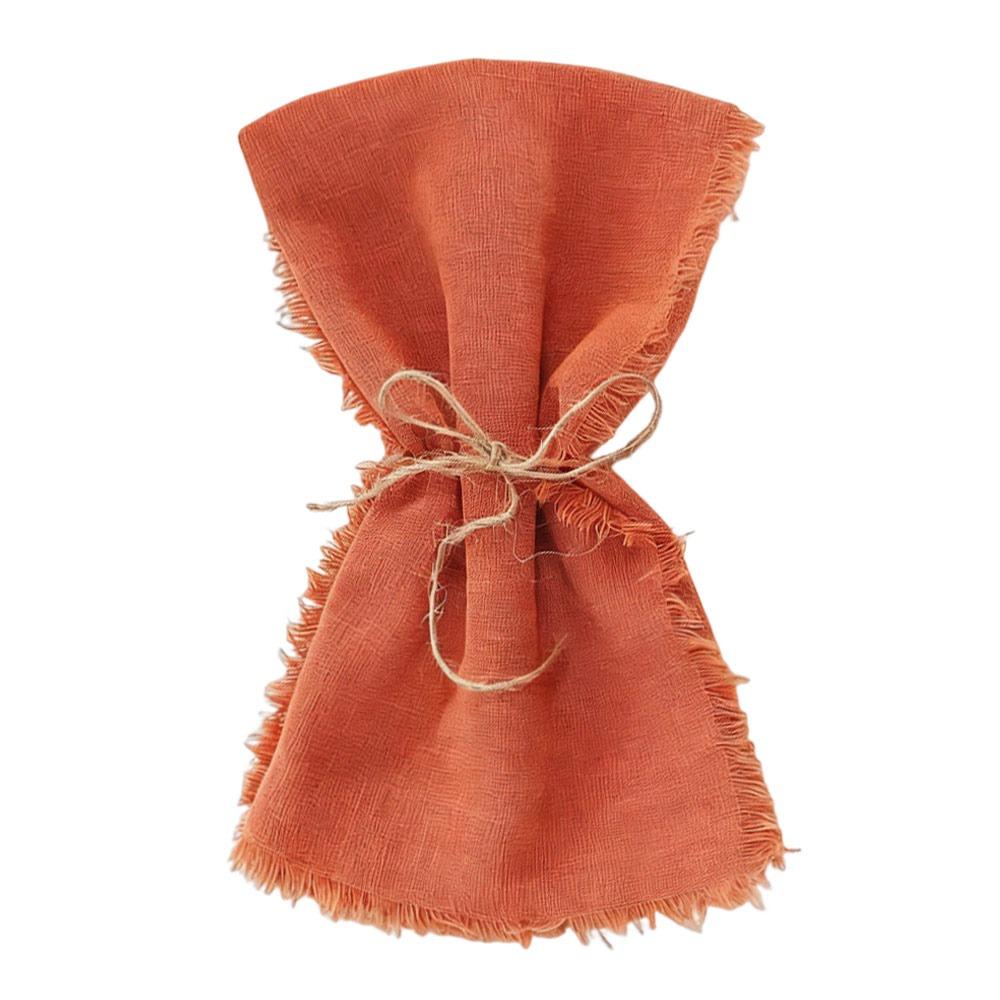 6pcs Sage Green Tassel Napkins Reusable Gauze Napkins Reusable Cloth Napkins  Home Decoration