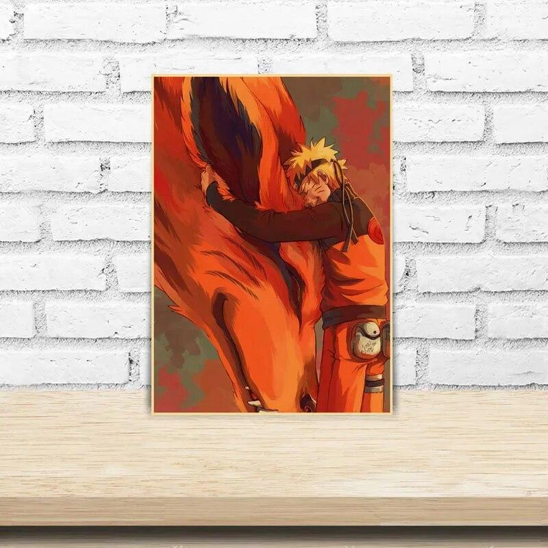Боруто аниме постер винтажные постеры Узумаки Бар Кафе Домашний Декор Гостиная Наклейка на стену Художественная живопись Коллекция фанатов картина
