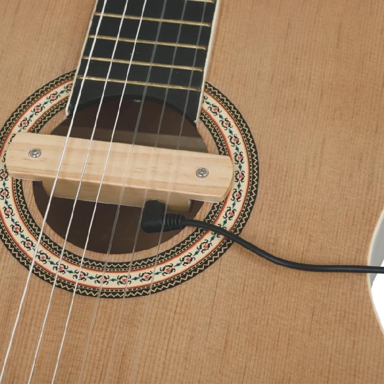 Звукосниматель для гитары и бас-гитары, деревянные звукосниматели для резонаторного отверстия гитары с разъемами 6,35 мм