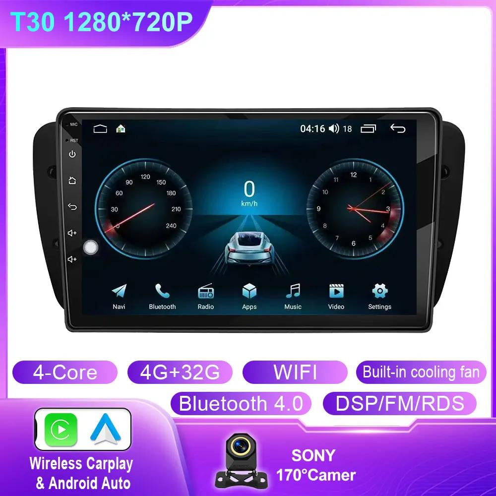 Автомобильное радио для Seat Ibiza MK4 6J 2008-2015 Android Auto CarPlay GPS навигация мультимедиа Bluetooth 4G WIFI головное устройство автомобиля No 2Din