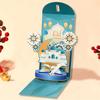 Бумажные 3D-конверты с красными краями, символизирующие богатство, денежный пакет, поздравительная открытка, стильное украшение на Рамадан из бумаги Hongbao
