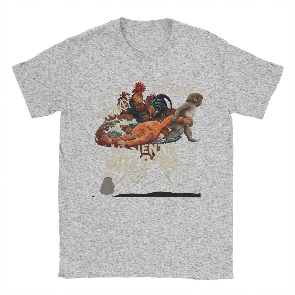 Unisex Women Punch Monkey But Why T Shirt Cotton Clothes Novelty Short Sleeve Crew Neck Tee Shirt Graphic TShirt