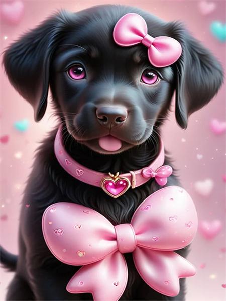 Комплект для алмазной живописи Собака Цветок Полная квадратная/круглая вышивка Мозаика Животное Домашний декор