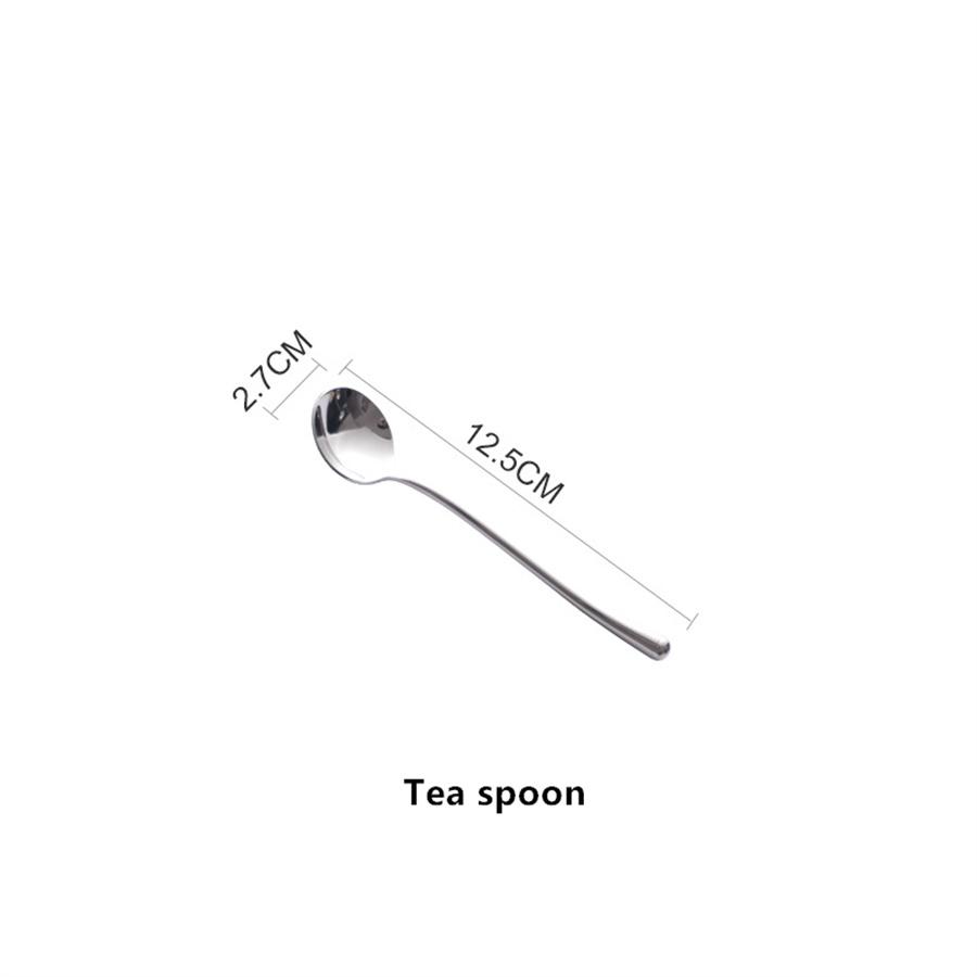 Зеркальная посуда из нержавеющей стали 304, Набор ножей, вилок и ложек в западном стиле, Домашние впечатляющие артефакты, Простой дизайн