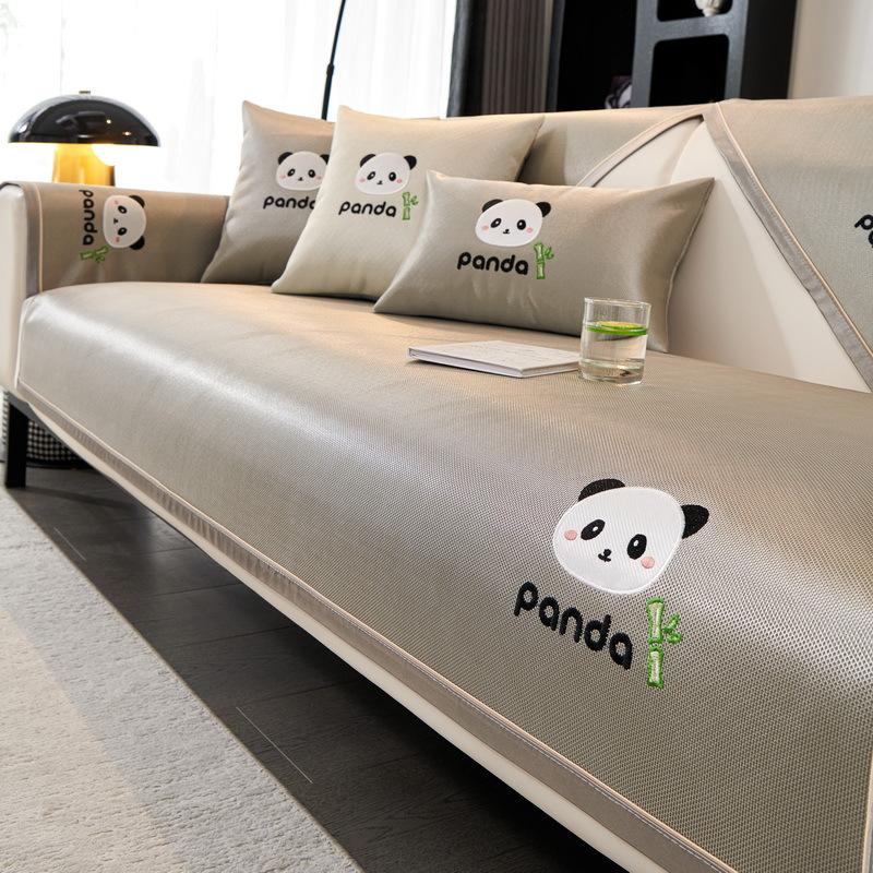 Ice Silk Sofa Mat Cushion Summer New High-End Seat Cushion Non-Slip Sofa Cover Summer Cover Cloth Towel