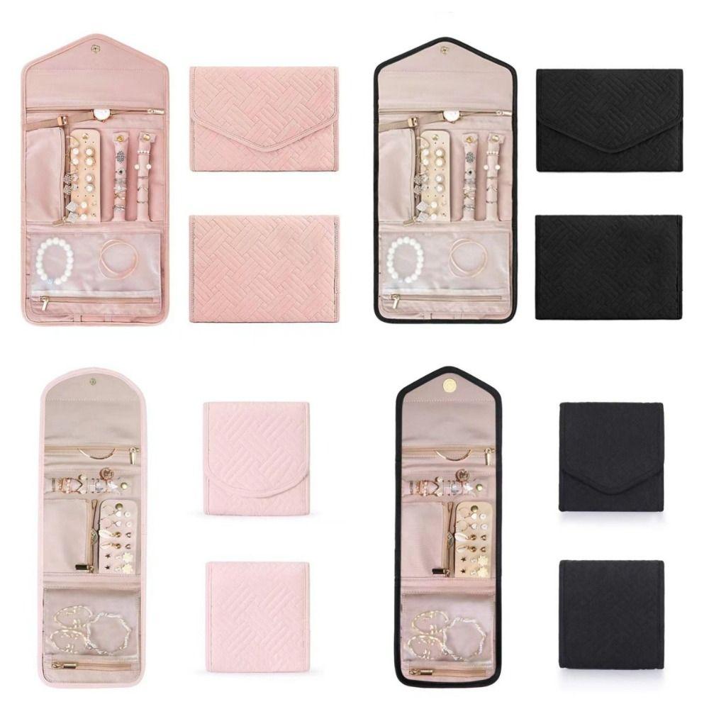 Foldable Portable Travel Jewelry Bag Necklace Journey Storage Bags  Jewelry Packing