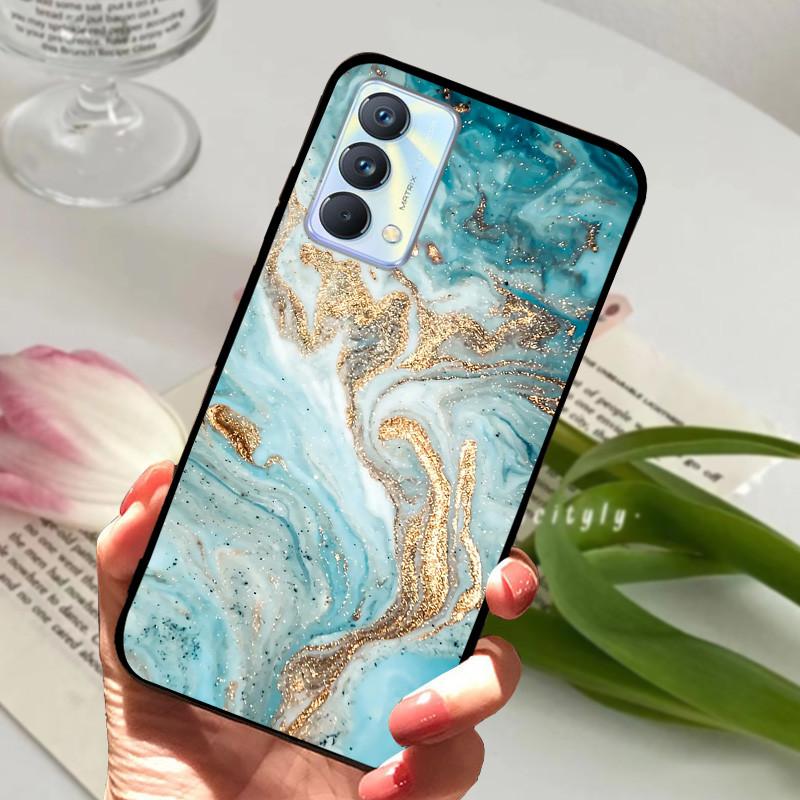 Для чехла Realme GT Master Case Edition Животные Мультфильмы Мягкий Силикон Funda для Телефона Realme GT Master Explorer Чехол Черный Coque