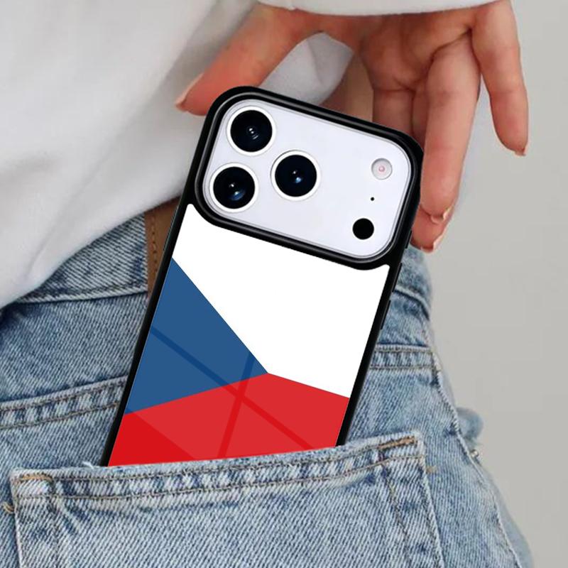 Чехол для телефона с флагом Чешской Республики для iPhone 16e 15 14 13 12 17 Pro Max Plus Air 17pro Чехол Coque