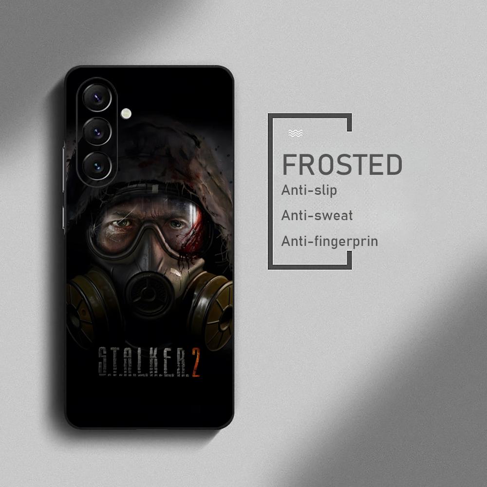 Крутой чехол для телефона S-Stalker 2 Hot Game для Samsung Galaxy S26 S25 S24 S23 S22 S21 Plus Ultra Note20 Мягкий Черный