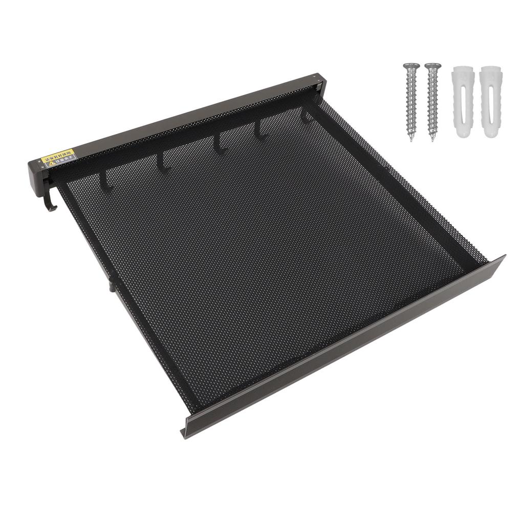 Выдвижная сушилка для белья с шаблоном для настенного крепления, сетчатая дышащая платформа, алюминиевая прачечная