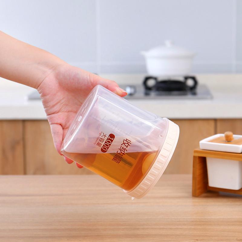 Пластиковые герметичные банки для пищевых продуктов с бесплатной ложкой, влагонепроницаемый резервуар для хранения зерна, герметичная бытовая трубка для хранения свежего сухого молока