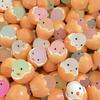 10Pcs Resin Kawaii Luminous Eggshell Chick Colorful Candy 3D Scrapbook Diy Phone Case Cream Gel Accessories Home Decor Crafts