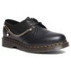 Dr. Martens Leather Metal Chain Low-Top Casual Shoes Unisex Casual Shoes Black 28017001
