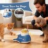 Adjustable Hole Cat Puzzle Treat Dispenser Whale-Shaped Treat Dispensing Dog Toys  Indoor Exercise