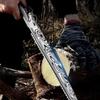 Бытовая деревообрабатывающая ленточная пила, ручная пила из дамасской стали для садового лесозаготовки