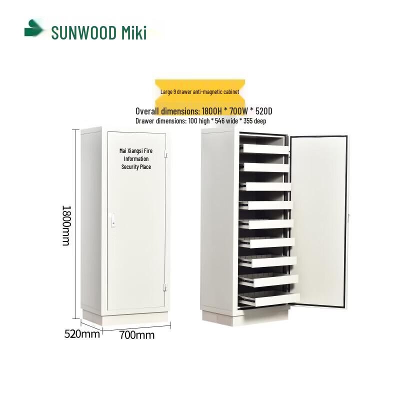 Огнестойкий сейфовый шкаф SUNWOOD FCG-09D 320 л, антимагнитный