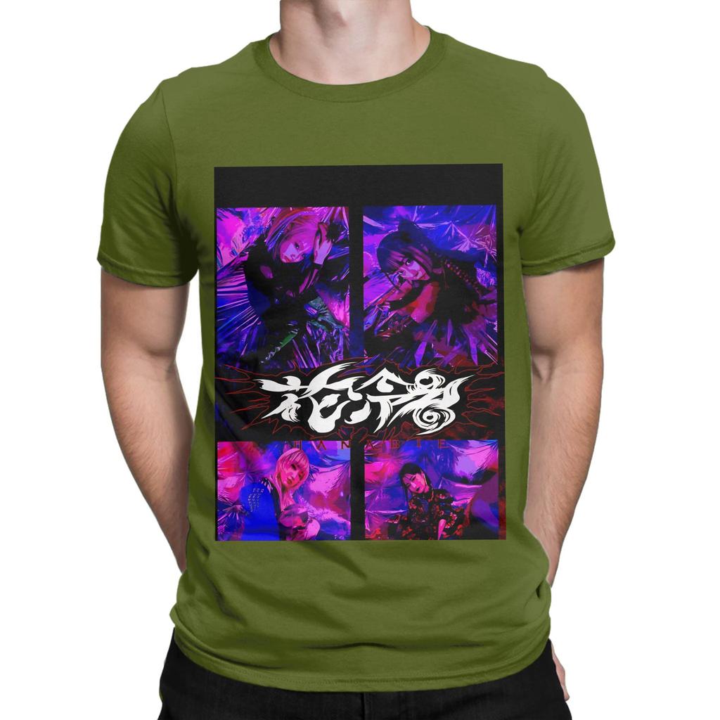 Hanabie band design pueple Graphic 100 Cotton TShirt Hanabie Tees Tops For Unisex