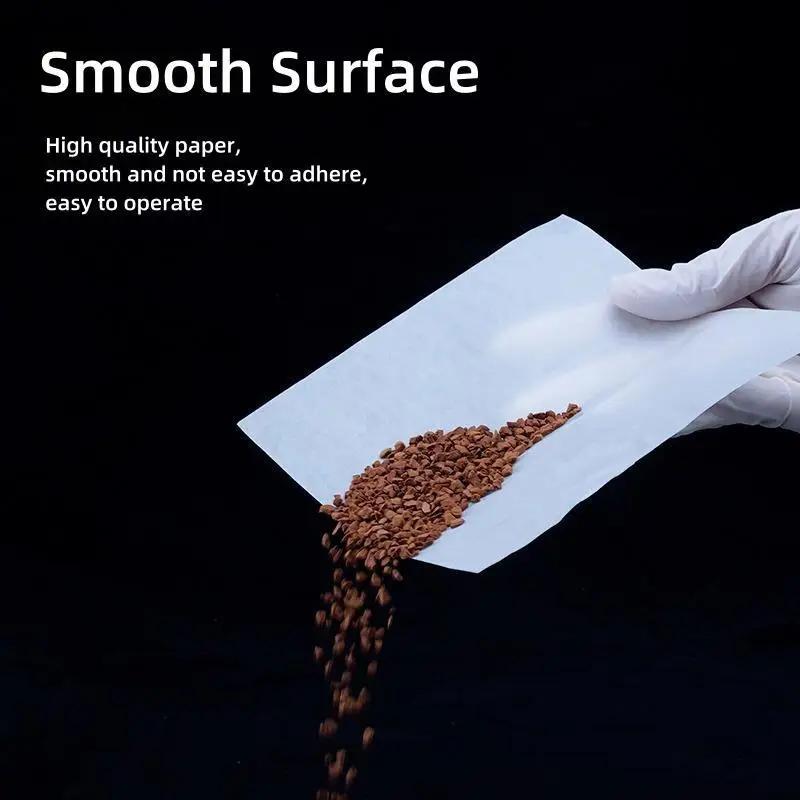 500sheets/pack Lab Weighing Paper 60/75/90/100/150/200 Balance Pad Paper Square Sulfuric Acid Paper for Biological Experiments