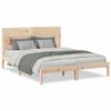 VidaXL Cadre de lit extra long sans matelas 160x210 cm bois massif, meuble de chambre à coucher, sommier, lit en bois, lit, 3309273