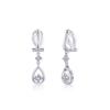 Free Bird Earrings for Popular Metal 925 Everyday Anniversary New Day Women, "pure Heart", Swaying, Non-piercing Earrings, Allergy-free, Silver,