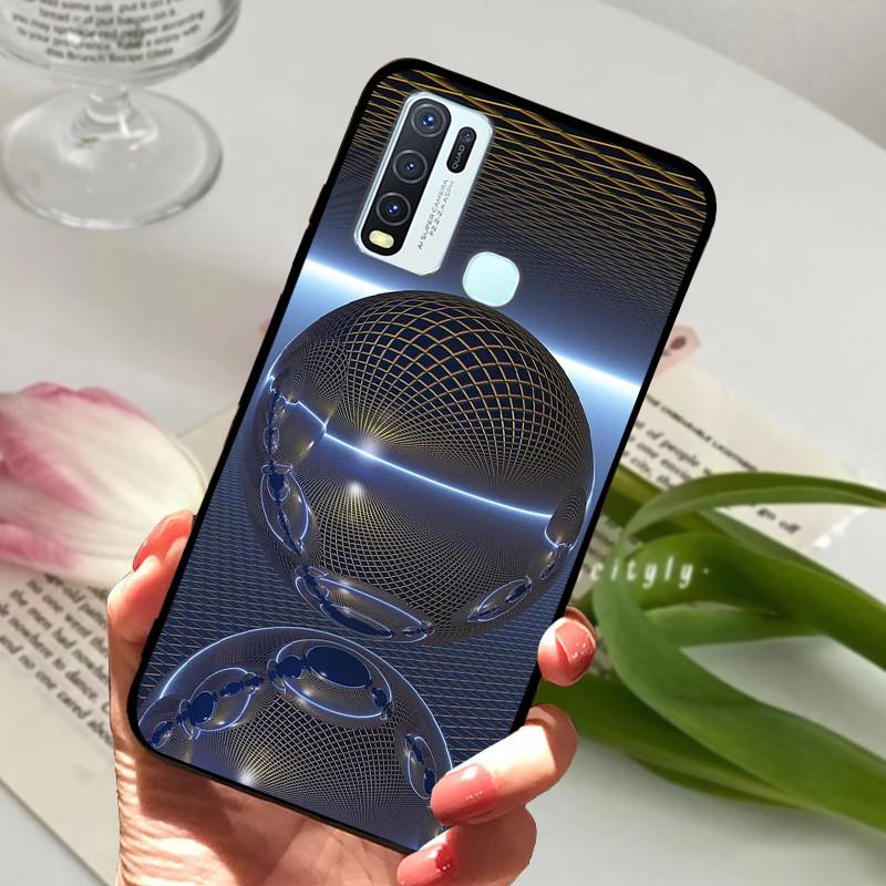 Для Vivo Y30 1938 Y50 1935 Чехол животное Силиконовый Мягкий ТПУ Задние крышки Для Vivo Y 30 50 Y30 2020 Чехол Защитный Мультяшный Funda