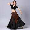 Women Waist Chain Retro Tassel Shiny Sequins Decor Metal Belly Dance Sexy Body Chain Skirt Accessory
