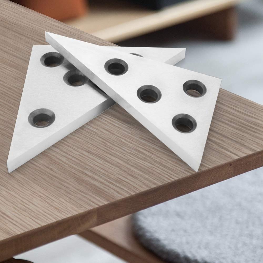 2 Pcs/Set Solid Angle Plates Angle Block Set 30-60-90 & 45-45-90 Precision +/- 20 Seconds Angle Block Gauge Machinist Tool