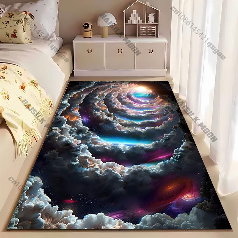 Cosmic journey through colorful clouds carpet Yoga living room room decor children's crawling mat doormat area rug