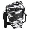 PU Leather Scissors Waist Bag Hair Clip Comb Hairdressing Tool Storage Bag (BlackWhite
