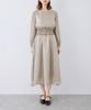 ROPE PICNIC Mon Shiny Pleated Blue Size Perfect for Weddings E'toile Dress, (45), 36,