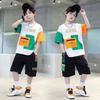 Summer Teenager Boys Casual Outfit Kids Tracksuit Child T Shirt Shorts Pant