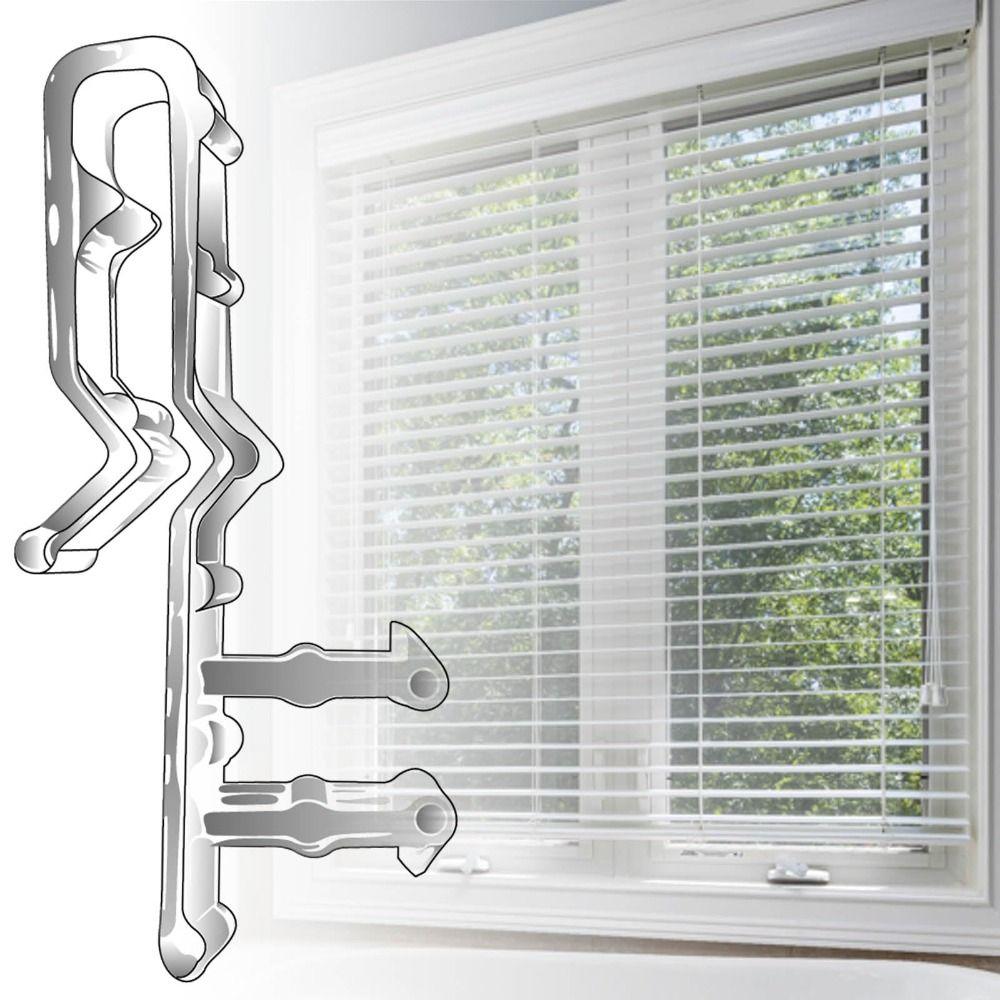 10 шт. Пластиковые зажимы для карниза Горизонтальные сменные зажимы для жалюзи Деревянные жалюзи Карниз для жалюзи Крышка желоба для жалюзи Зажимы для оконных жалюзи
