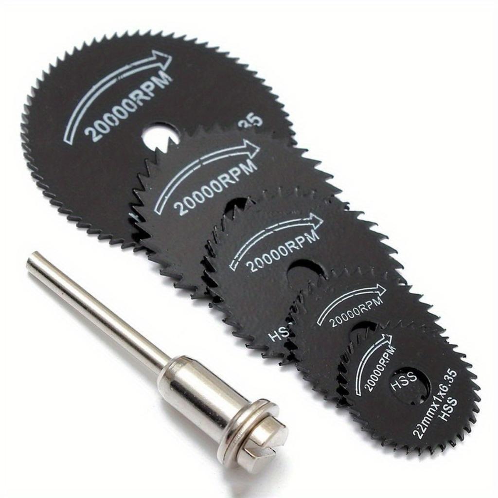7 шт./набор Мини HSS Диск циркулярной пилы Вращающийся инструмент для Dremel Резак по металлу Силовой Диски для резки дерева Дорн для дрели Отрезной