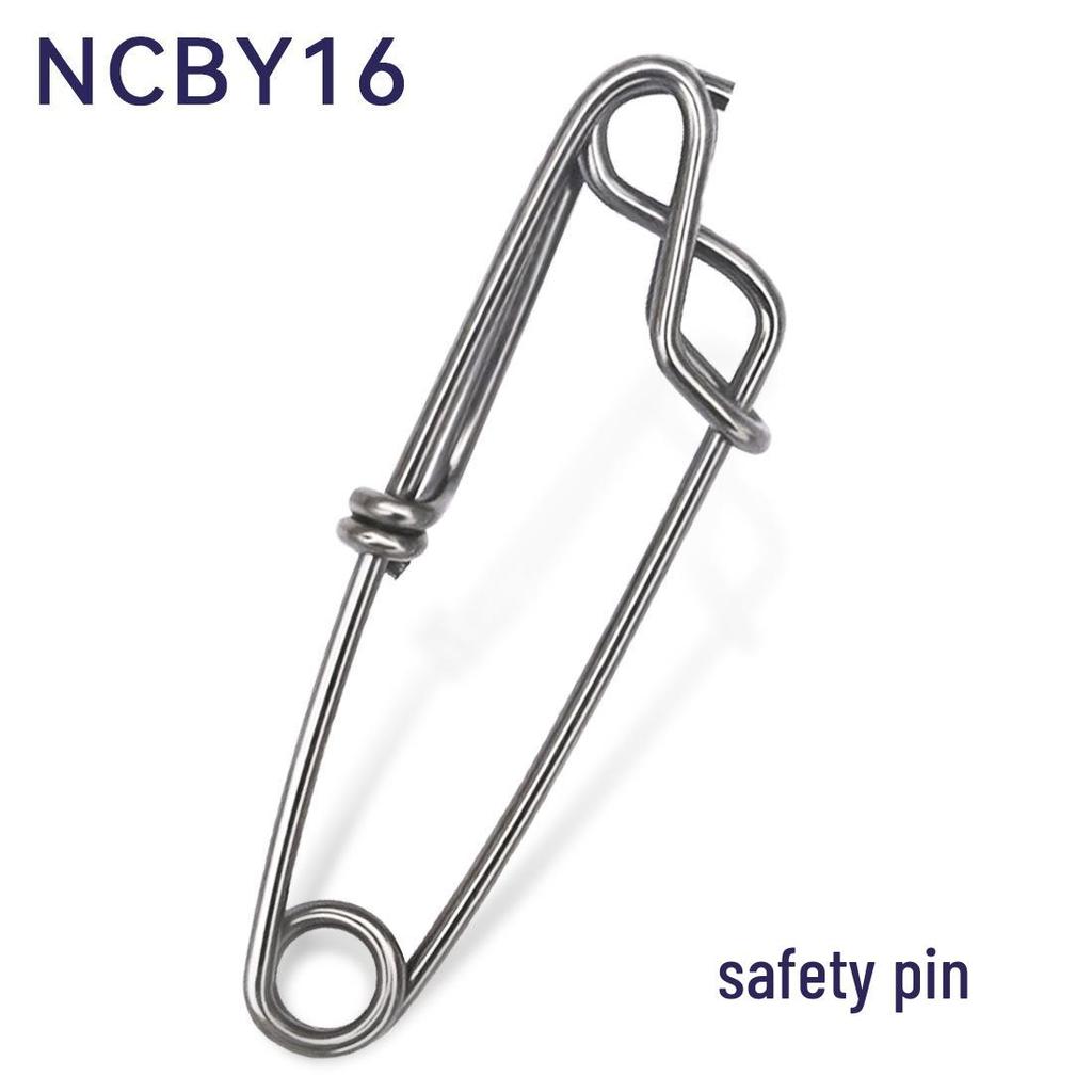 Застежка-булавка из нержавеющей стали для морской рыбалки, быстрый соединитель с высокой прочностью на разрыв - варианты с открытым и закрытым ушком