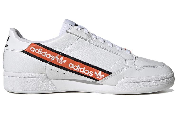 adidas Женские кроссовки Continental 80 'Wordmark Side Stripe - White Orange' H68725