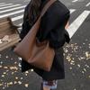 Модная подмышечная сумка для мамы и ребенка, вертикальная, большого объема, новая стильная сумка через плечо, однотонная, высококлассная ретро сумка-тоут.