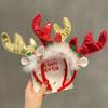 Christmas Headband Christmas Antler Hairpin Ladies Headdress Holiday Decoration Gift Big Bow Headband Christmas Headdress