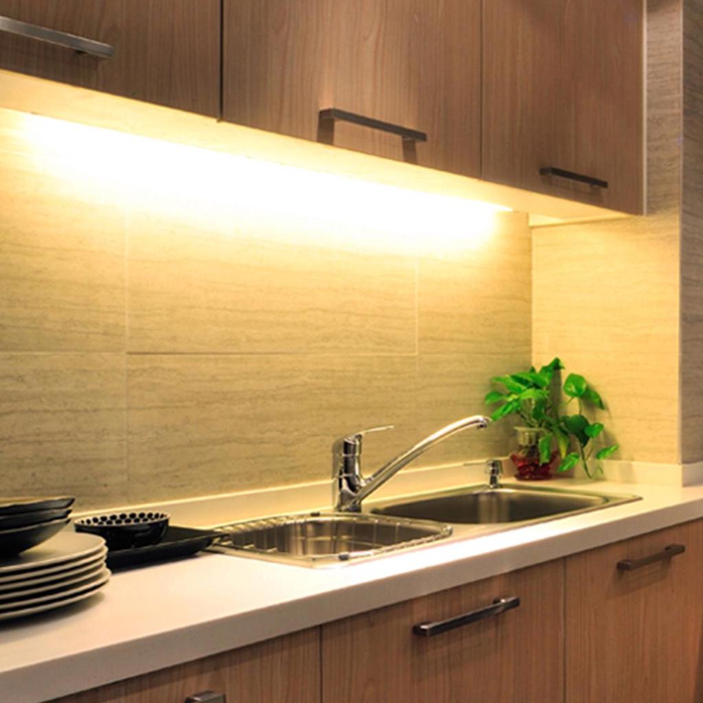 LED Indoor Night Light 30/40/50 Cm USB Plug Hand Wave Activation 5W/6W/7W Bright Lamp Bar for Counters,Sinks,Wardrobes,Desks