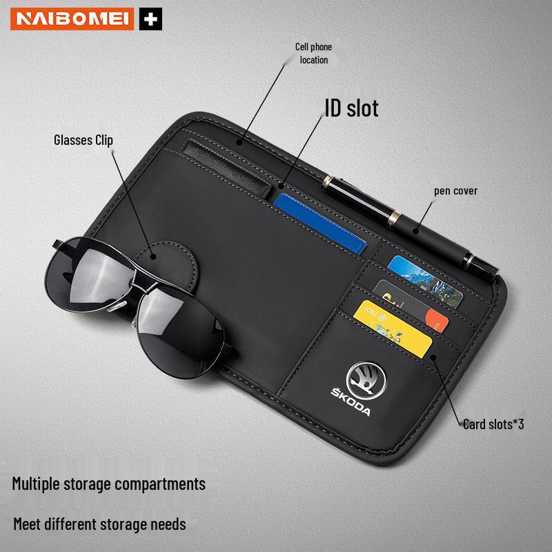 Skoda Octavia Superb Car Sunglasses & Bill Clip Organizer