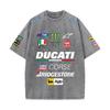 2026 Лето Ducati F1 Гоночный костюм Red Bull Вестаппен Командная форма Футболка с коротким рукавом Винтажная стирка Футболка с круглым вырезом