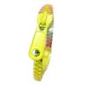 [R3978] - Yellow 'Zip' Resin Bracelet - 6 Mm