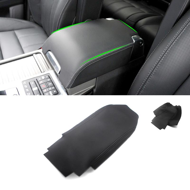 Мягкий кожаный чехол на подлокотник для Land Rover Range Rover Sport 2006-2013, автомобильный центральный подлокотник, кожный чехол, наклейка, отделка