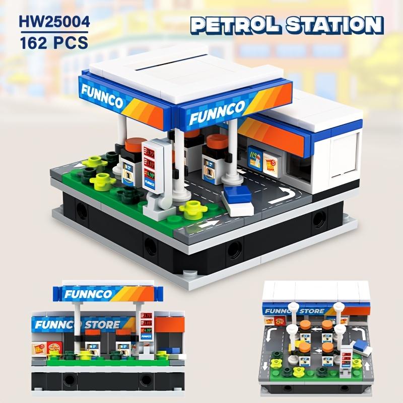 Мини Город Магазин Улица Вид Конструктор Модель Симуляция Архитектура Коллекция Частицы Конструкция Строительные Кирпичики Игрушка