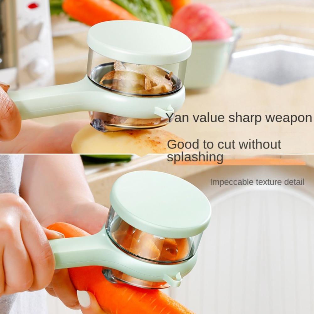 Storage Box Multifunctional Peeler Portable Veggie Potatoes Peelers  Kitchen Utility Tools