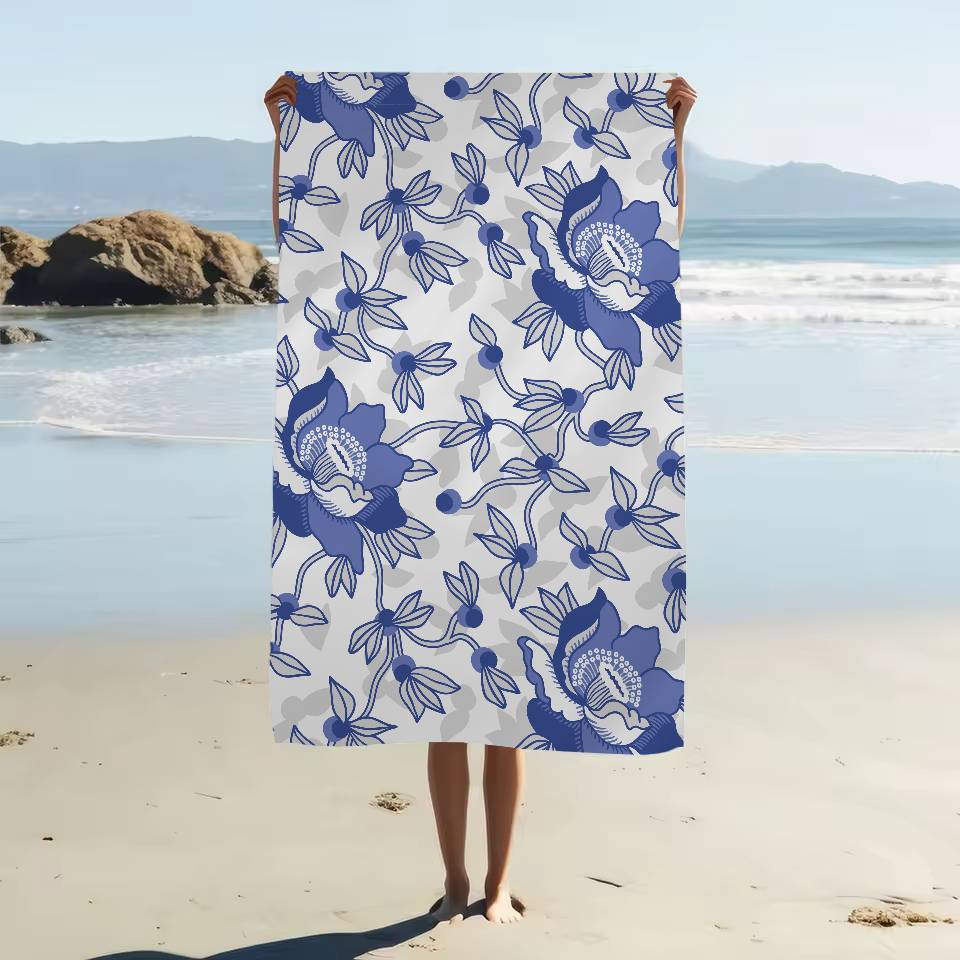 Пляжное полотенце из микрофибры с этническим принтом, для скалолазания, йоги, пляжа, плавания, бега, впитывающее, мягкое