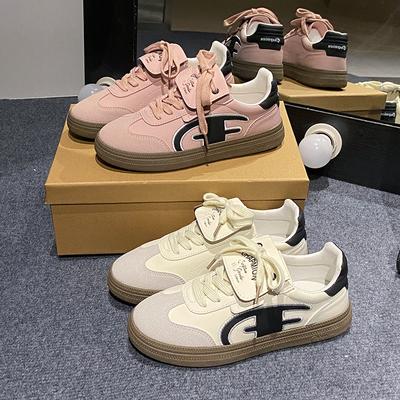 Женские кроссовки весна осень новая мода вулканизированная обувь для активного отдыха повседневные спортивные кроссовки для девочек люксовый бренд на шнуровке балетки