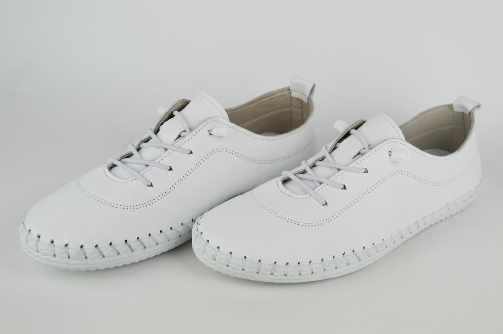 Leather Moccasins Evromoda 007115 36 White