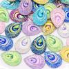 100 Pcs Resin Colorful Drop Peacock Eye Flatback Rhinestone, MM Water Drop Flatback Resin,for Bags, Clothe,Shoes, Wedding DIY Decorative Crafts