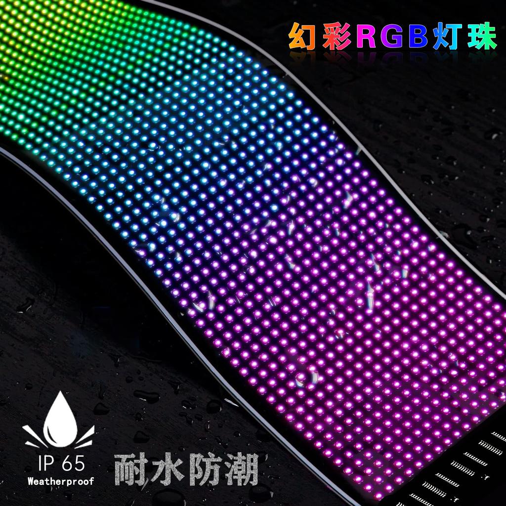 Автомобильный гибкий дисплей LED мягкий экран APP Bluetooth LED рекламный экран заднее окно забавное выражение интерактивный водонепроницаемый экран